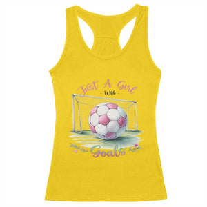 Just A Girl With Goals Racerback Tank Top Soccer Gift For Her TS12 Daisy Print Your Wear