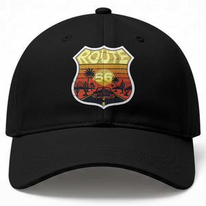 Retro Route Highway 66 Baseball Cap Vintage Americana Road Trip TS12 Print Your Wear