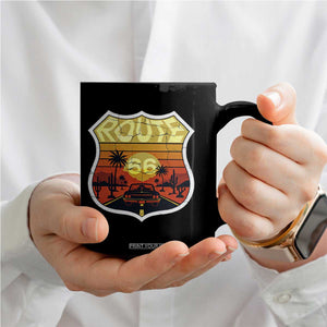 Retro Route Highway 66 Coffee Mug Vintage Americana Road Trip TS12 Print Your Wear