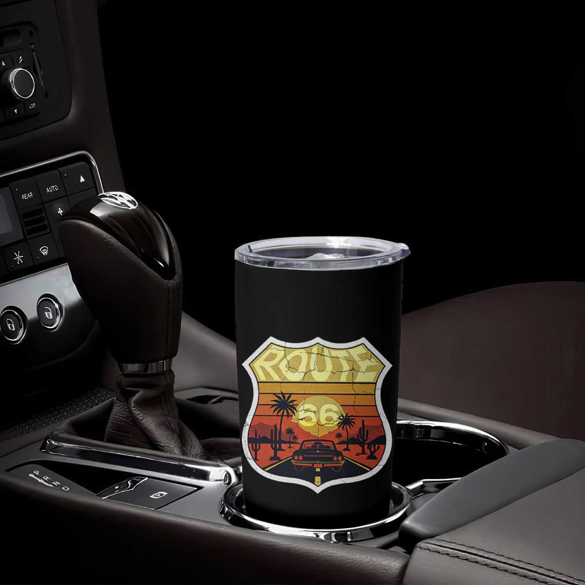 Retro Route Highway 66 Tumbler Cup Vintage Americana Road Trip TS12 Print Your Wear