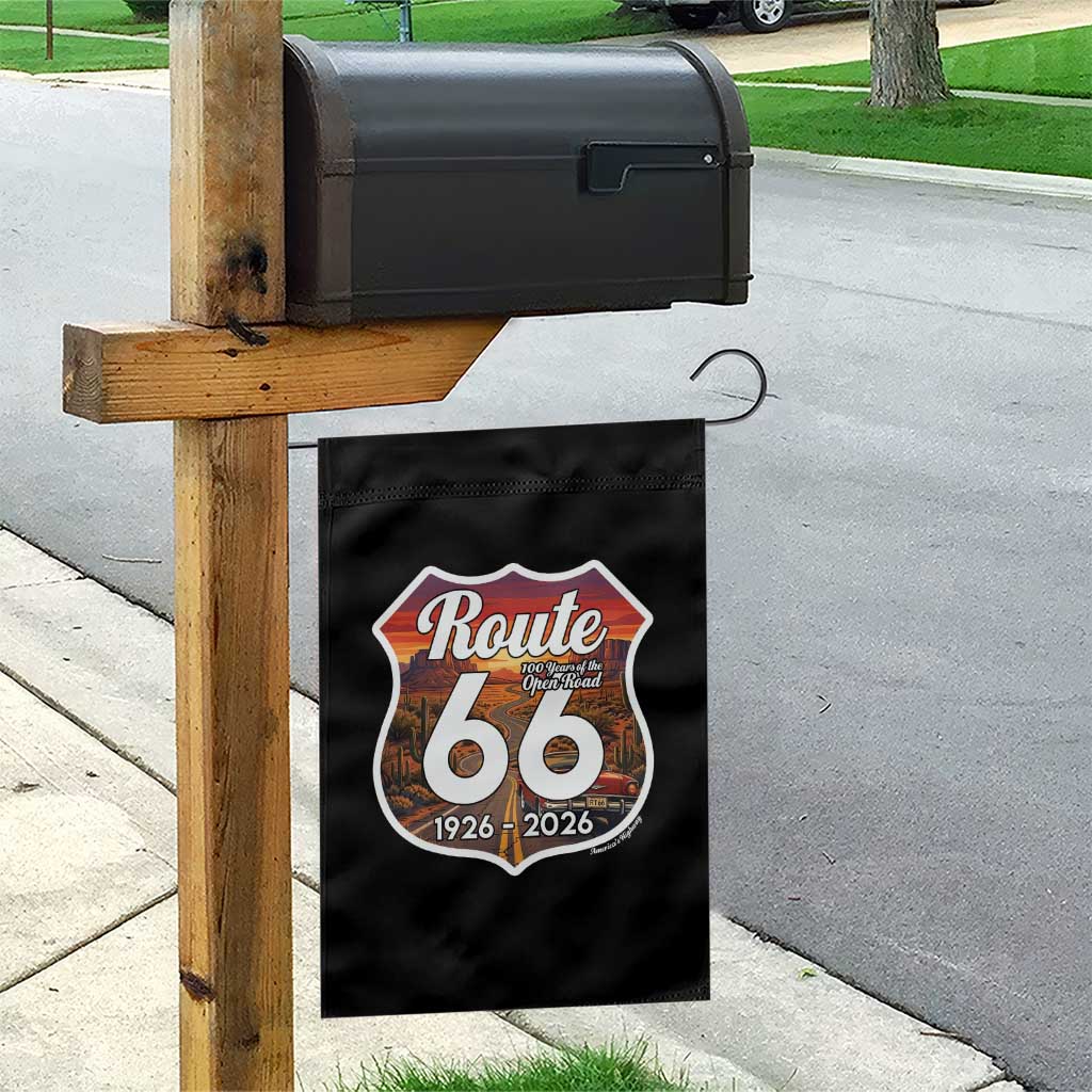 Route Highway 66 Centennial Garden Flag Vintage Distressed Americas Highway TS12 Print Your Wear
