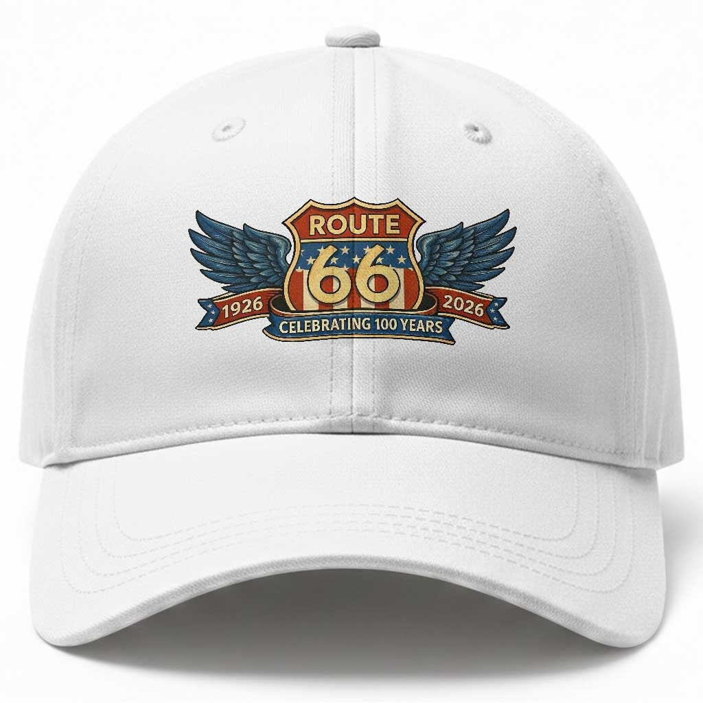Route Highway 66 Centennial Baseball Cap - 100 Years Of The Mother Road TS12 Print Your Wear