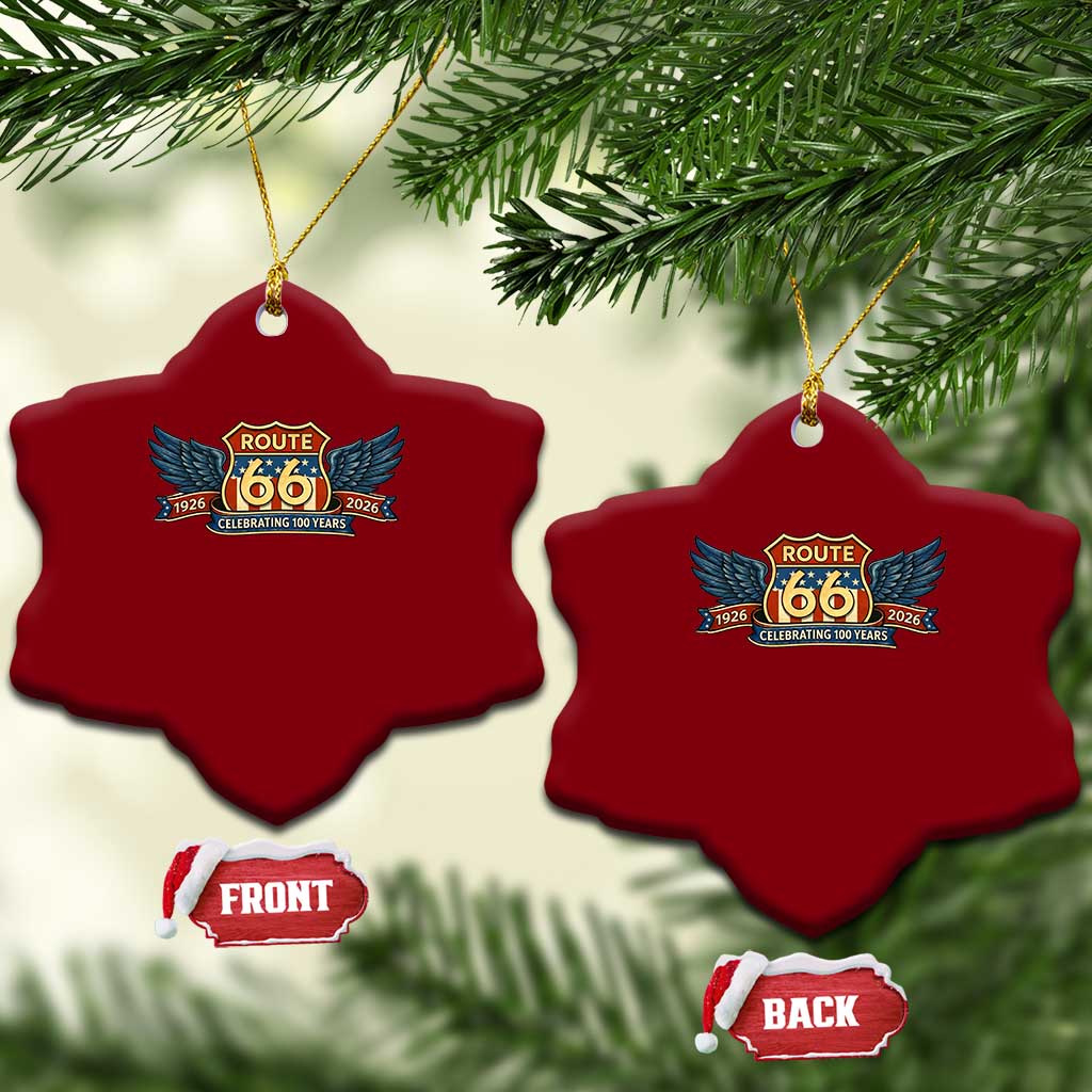 Route Highway 66 Centennial Ceramic Ornament 100 Years Of The Mother Road TS12 Print Your Wear