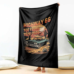 Route Highway 66 Centennial Throw Blanket 100 Year Road Trip Adventure TS12 Print Your Wear
