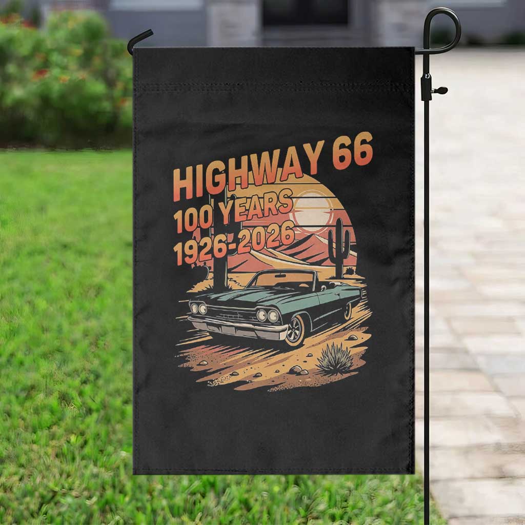 Route Highway 66 Centennial Garden Flag 100 Year Road Trip Adventure TS12 Print Your Wear