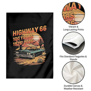 Route Highway 66 Centennial Garden Flag 100 Year Road Trip Adventure TS12 Print Your Wear