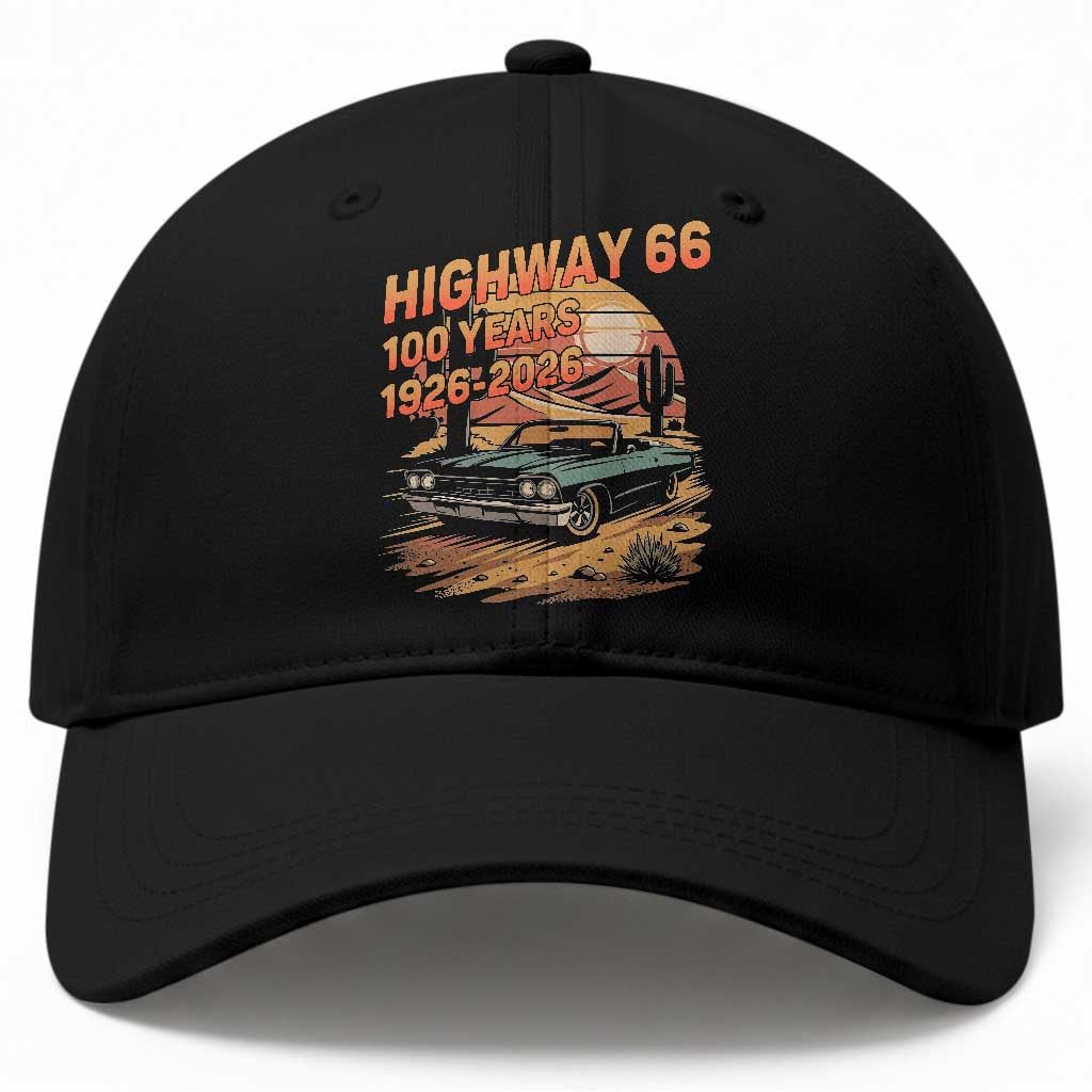 Route Highway 66 Centennial Baseball Cap 100 Year Road Trip Adventure TS12 Print Your Wear