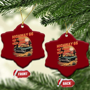 Route Highway 66 Centennial Ceramic Ornament 100 Year Road Trip Adventure TS12 Print Your Wear