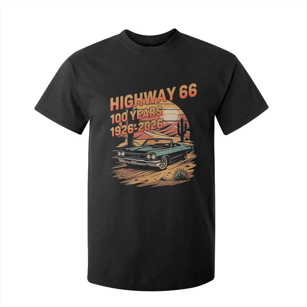 Route Highway 66 Centennial T Shirt For Kid 100 Year Road Trip Adventure TS12 Black Print Your Wear