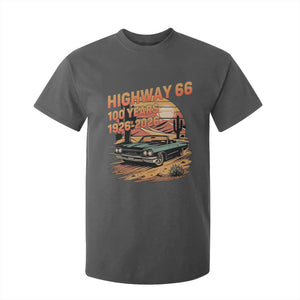 Route Highway 66 Centennial T Shirt For Kid 100 Year Road Trip Adventure TS12 Dark Heather Print Your Wear