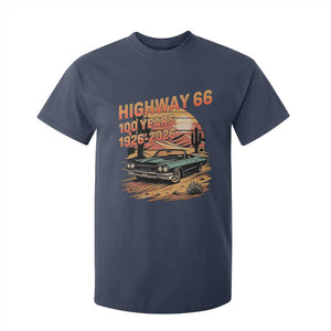 Route Highway 66 Centennial T Shirt For Kid 100 Year Road Trip Adventure TS12 Navy Print Your Wear