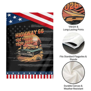 Route Highway 66 Centennial Garden Flag 100 Year Road Trip Adventure TS12 Print Your Wear