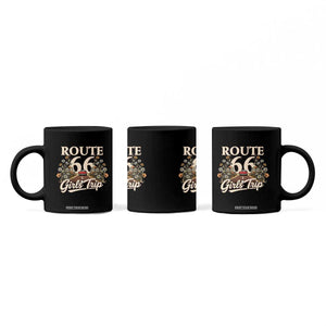 Retro Floral Route Highway 66 Girls Trip Road Trip Coffee Mug TS12 Print Your Wear