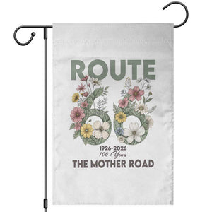 Route Highway 66 Garden Flag Floral Centennial 100 Year Anniversary TS12 White Print Your Wear