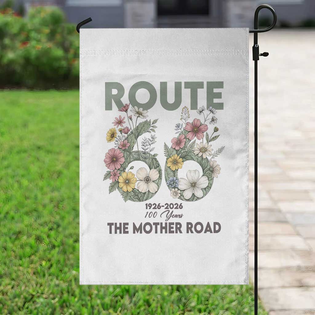 Route Highway 66 Garden Flag Floral Centennial 100 Year Anniversary TS12 Print Your Wear