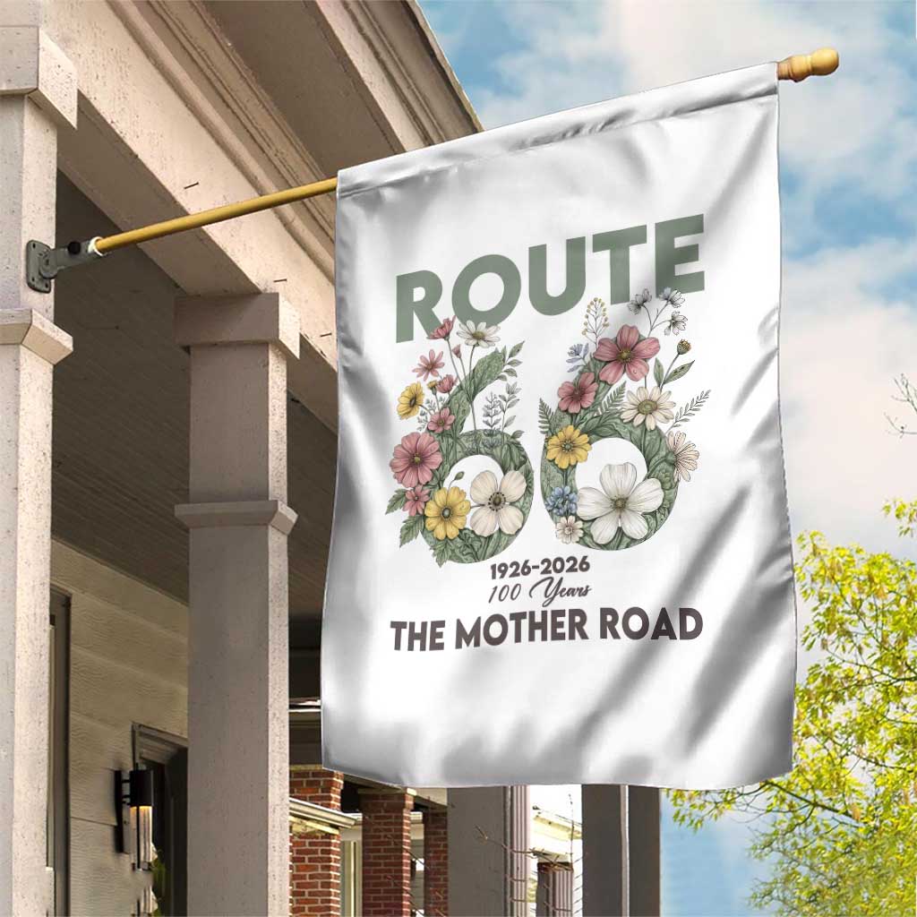 Route Highway 66 Garden Flag Floral Centennial 100 Year Anniversary TS12 Print Your Wear