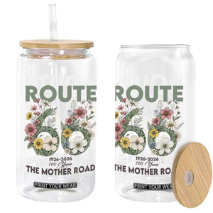 Route Highway 66 Glass Can Floral Centennial 100 Year Anniversary TS12 Print Your Wear