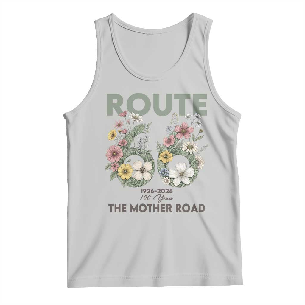 Route Highway 66 Tank Top Floral Centennial 100 Year Anniversary TS12 Ash Print Your Wear