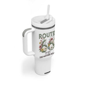 Route Highway 66 Tumbler With Handle Floral Centennial 100 Year Anniversary TS12 Print Your Wear