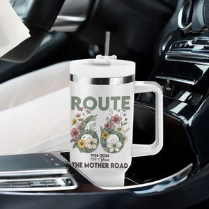 Route Highway 66 Tumbler With Handle Floral Centennial 100 Year Anniversary TS12 Print Your Wear