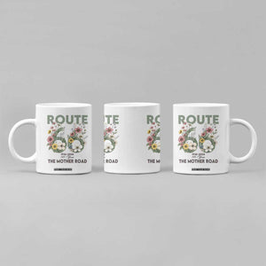 Route Highway 66 Coffee Mug Floral Centennial 100 Year Anniversary TS12 Print Your Wear