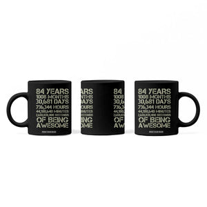 Vintage 84th Milestone Birthday Coffee Mug 84 Years Of Being Awesome TS12 Print Your Wear