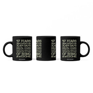 Vintage 97th Milestone Birthday Coffee Mug 97 Years Of Being Awesome TS12 Print Your Wear