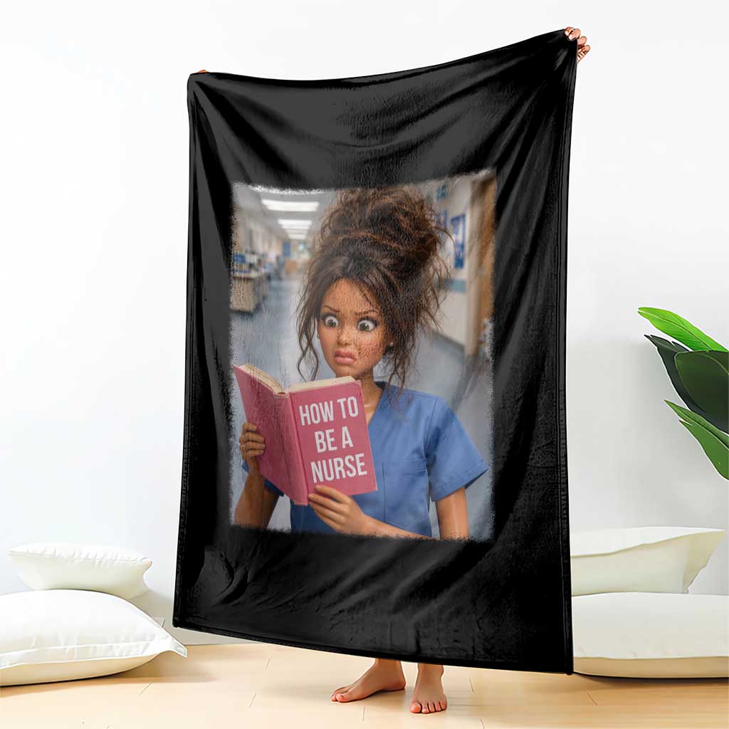 Funny Nursing Student Doll Face Meme Throw Blanket Future Nurse Gift TS12 Print Your Wear