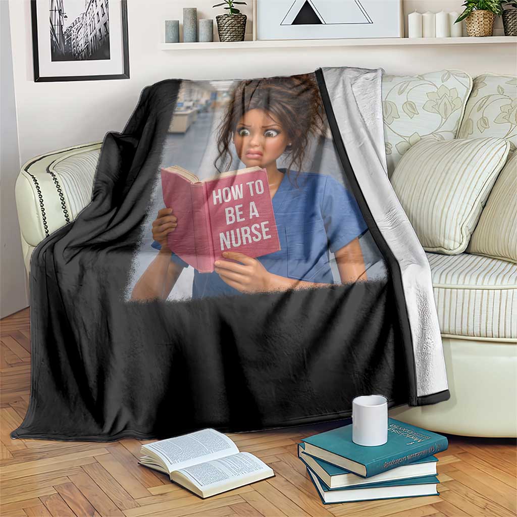 Funny Nursing Student Doll Face Meme Throw Blanket Future Nurse Gift TS12 Print Your Wear