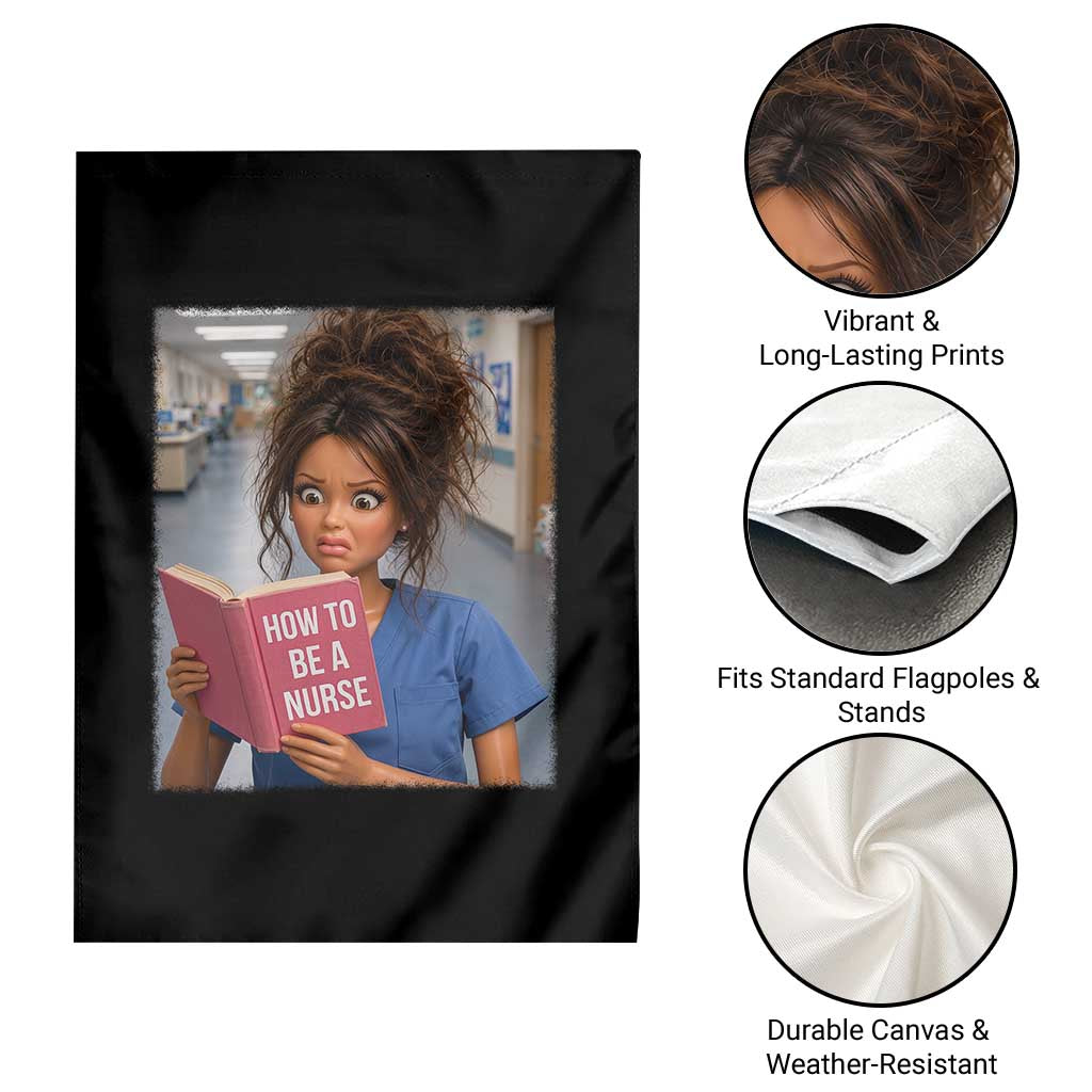 Funny Nursing Student Doll Face Meme Garden Flag Future Nurse Gift TS12 Print Your Wear