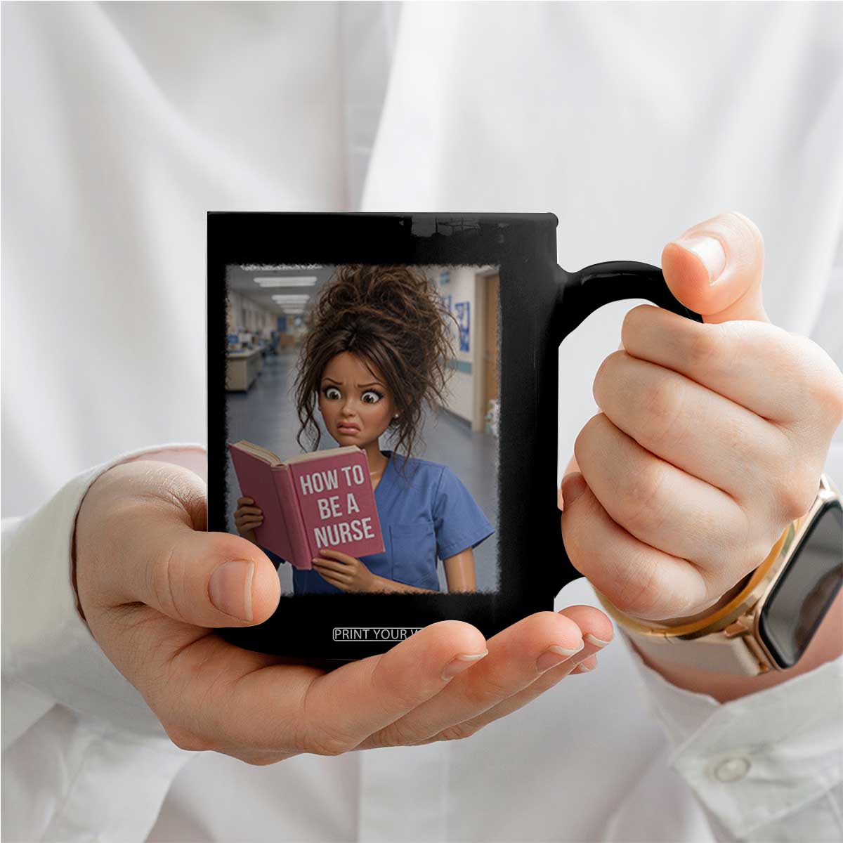 Funny Nursing Student Doll Face Meme Coffee Mug Future Nurse Gift TS12 Print Your Wear