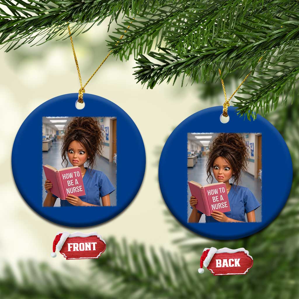 Funny Nursing Student Doll Face Meme Ceramic Ornament Future Nurse Gift TS12 1pc Blue Print Your Wear
