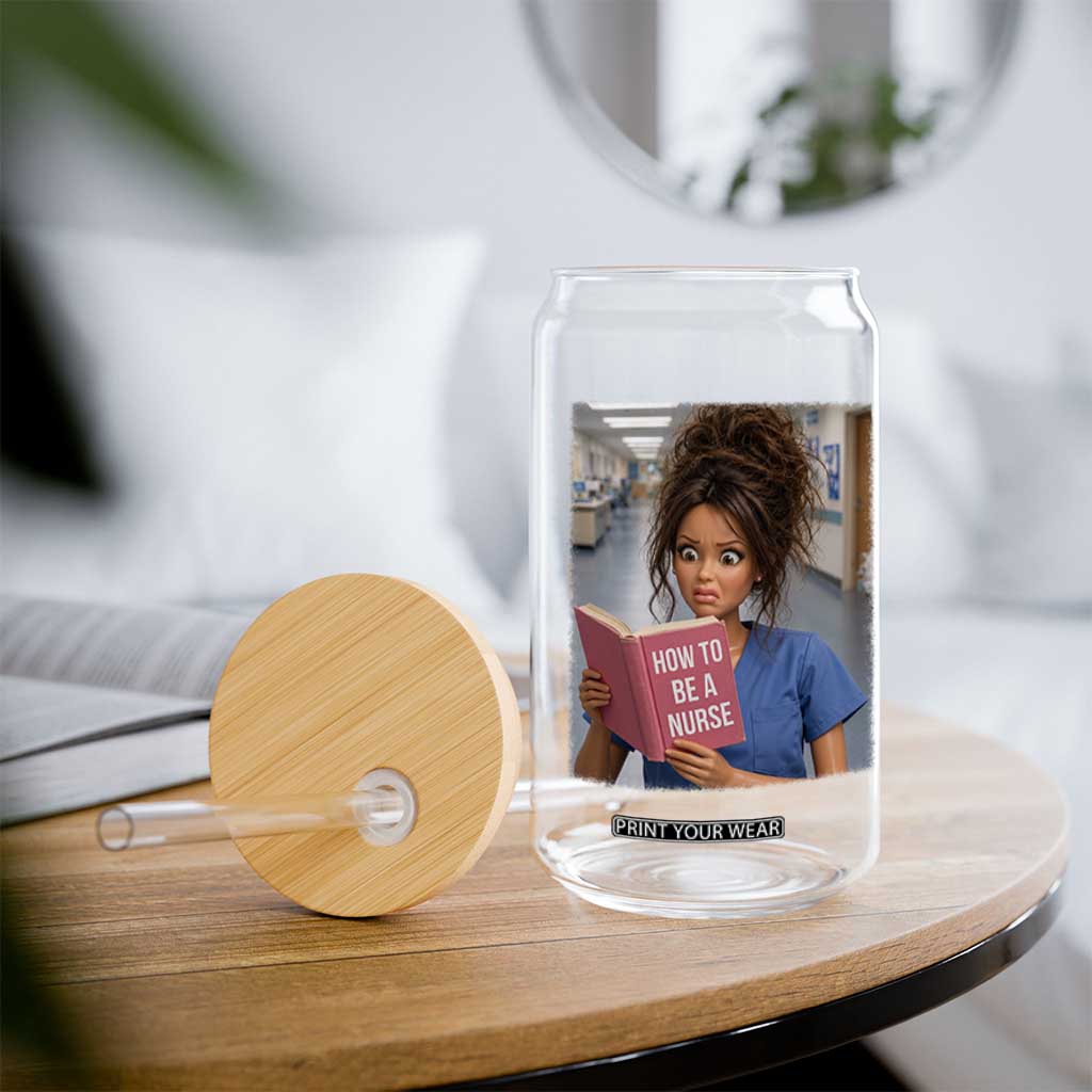 Funny Nursing Student Doll Face Meme Glass Can Future Nurse Gift TS12 Print Your Wear