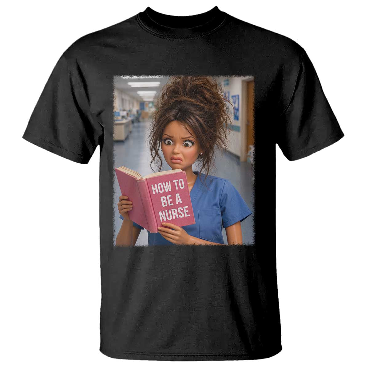 Funny Nursing Student Doll Face Meme T Shirt Future Nurse Gift TS12 Black Print Your Wear
