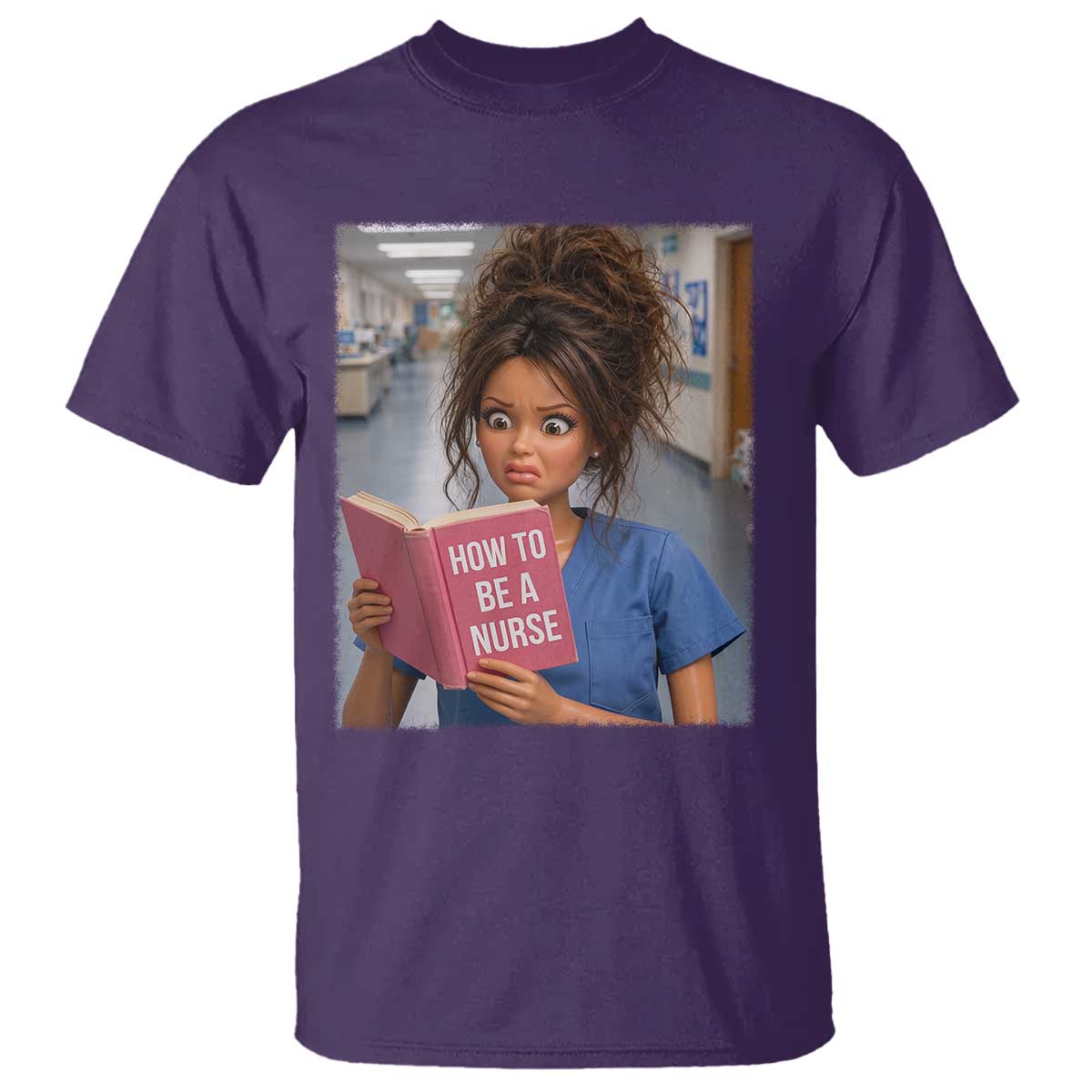 Funny Nursing Student Doll Face Meme T Shirt Future Nurse Gift TS12 Purple Print Your Wear