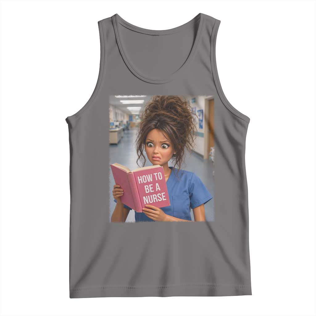 Funny Nursing Student Doll Face Meme Tank Top Future Nurse Gift TS12 Deep Heather Print Your Wear