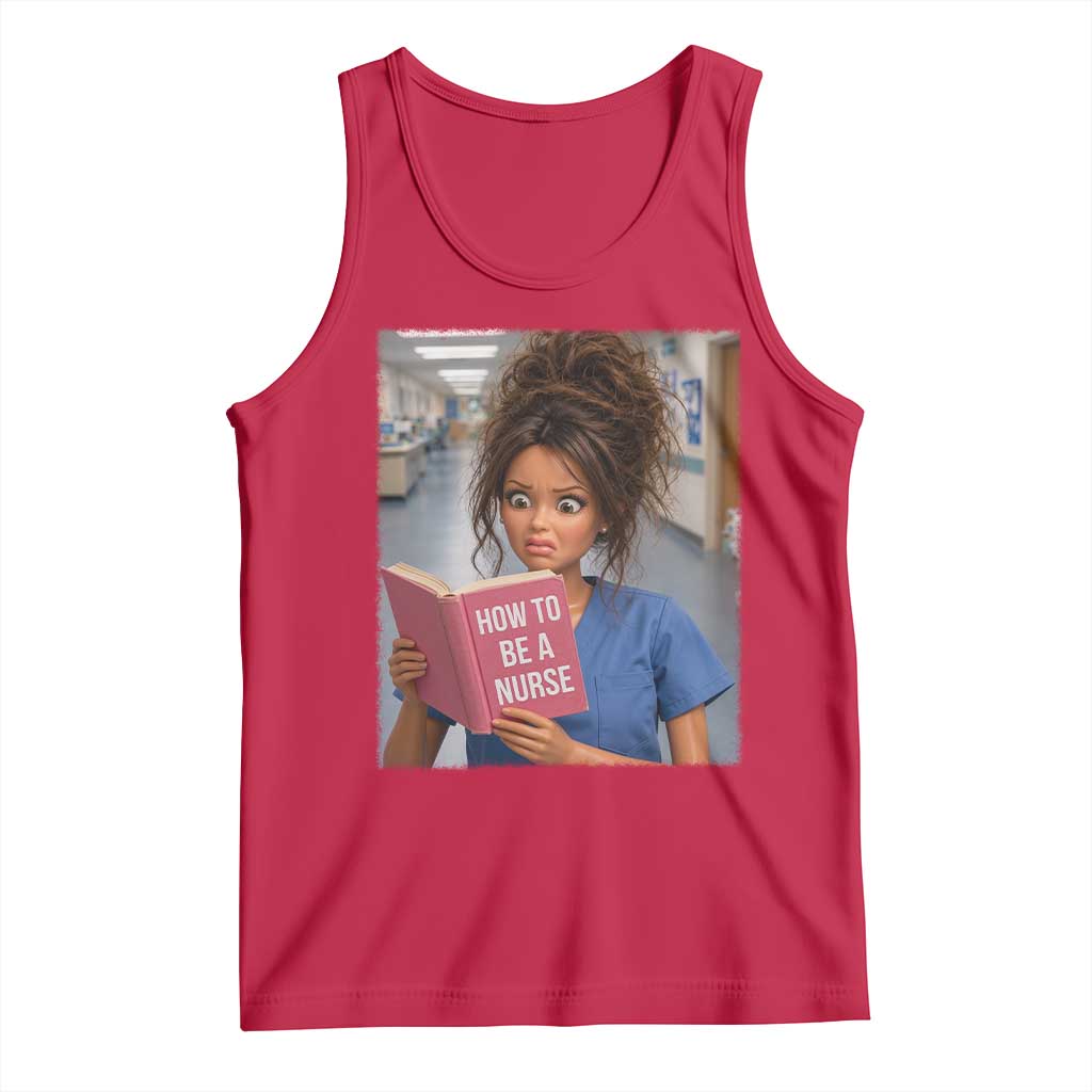 Funny Nursing Student Doll Face Meme Tank Top Future Nurse Gift TS12 Red Print Your Wear