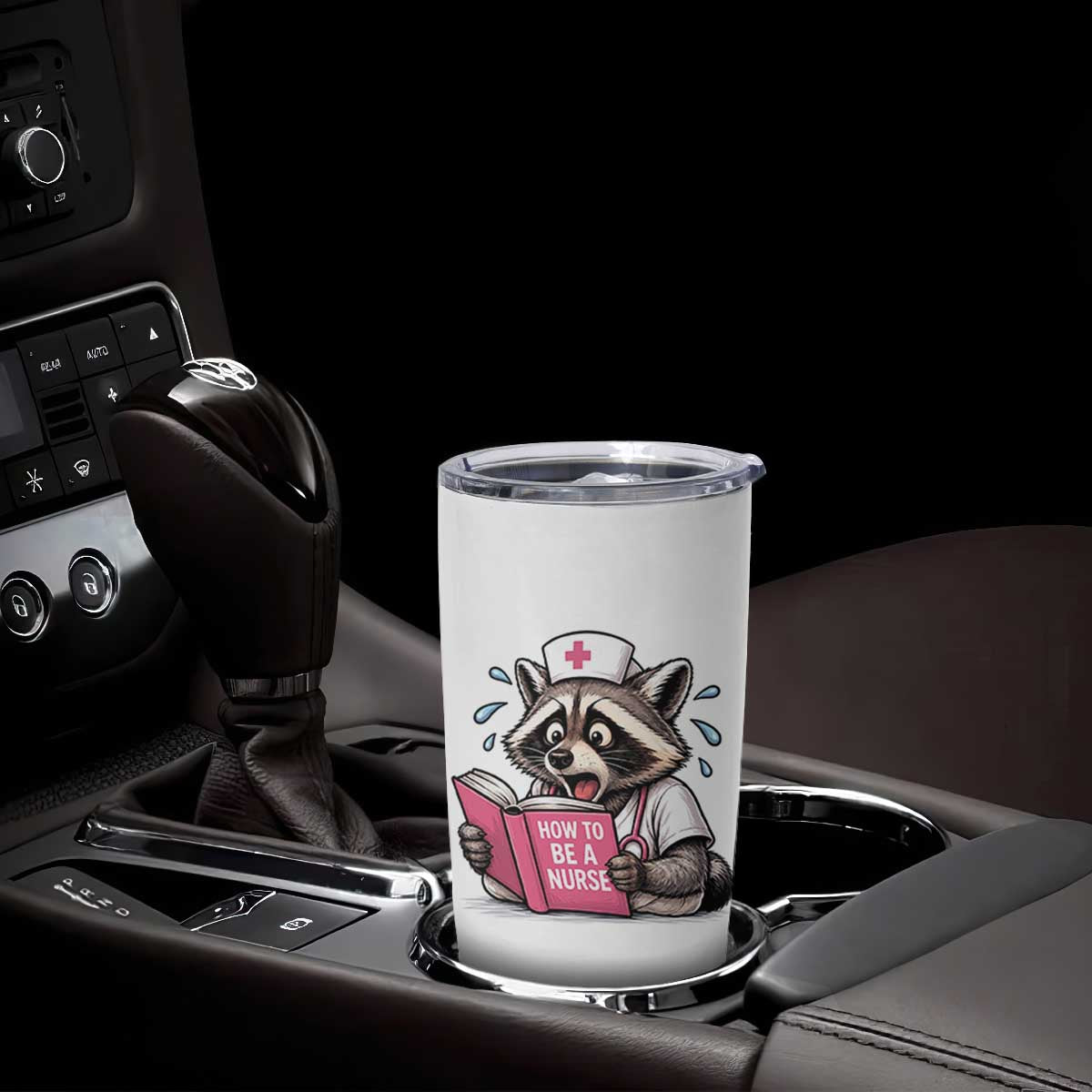 Funny Raccoon Nursing Student Healthcare Gift Tumbler Cup TS12 Print Your Wear