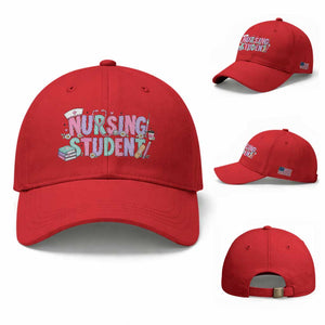 Pastel Nursing Student Medical School Gift Baseball Cap TS12 Baseball Cap Universal Fit Red Print Your Wear