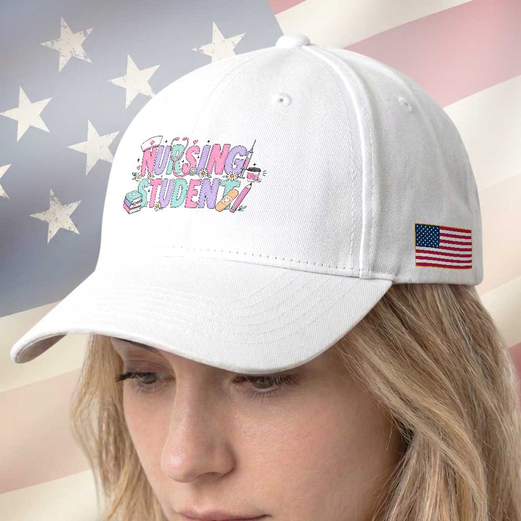 Pastel Nursing Student Medical School Gift Baseball Cap TS12 Print Your Wear