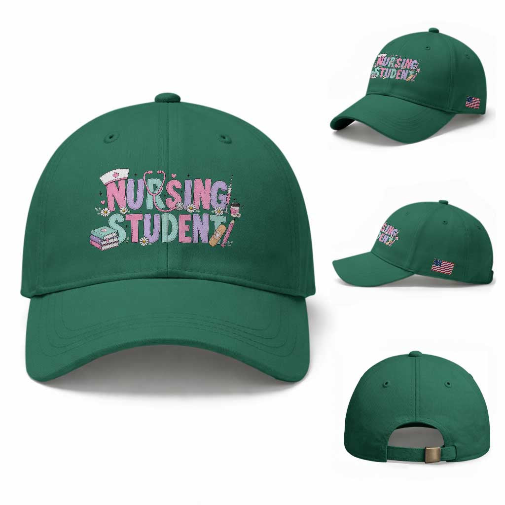Pastel Nursing Student Medical School Gift Baseball Cap TS12 Baseball Cap Universal Fit Irish Green Print Your Wear