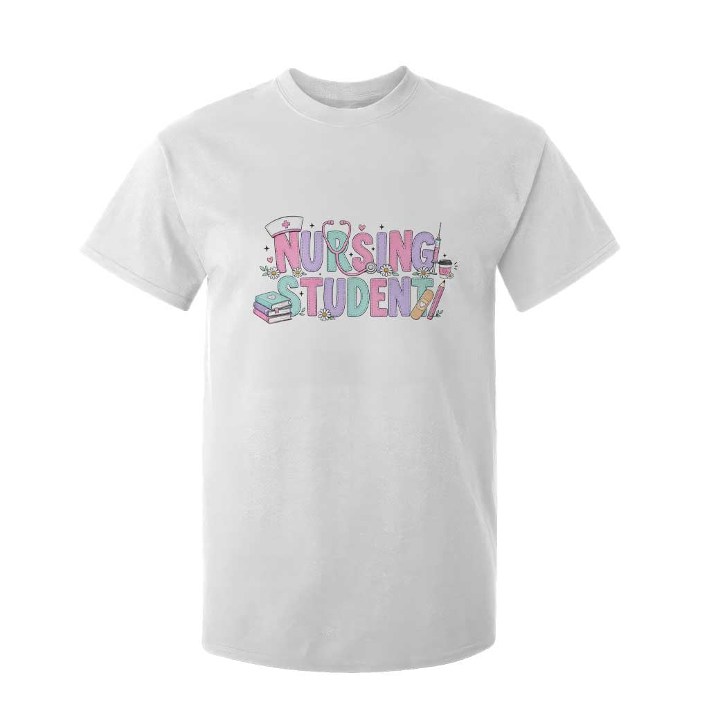 Pastel Nursing Student Medical School Gift T Shirt For Kid TS12 White Print Your Wear