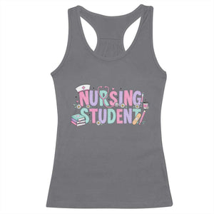 Pastel Nursing Student Medical School Gift Racerback Tank Top TS12 Charcoal Print Your Wear