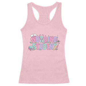 Pastel Nursing Student Medical School Gift Racerback Tank Top TS12 Light Pink Print Your Wear