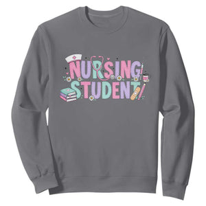 Pastel Nursing Student Medical School Gift Sweatshirt TS12 Charcoal Print Your Wear