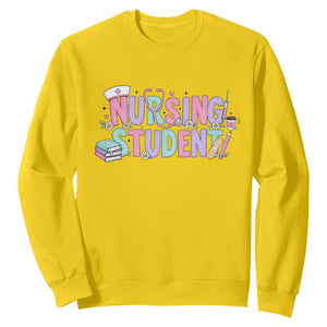 Pastel Nursing Student Medical School Gift Sweatshirt TS12 Daisy Print Your Wear