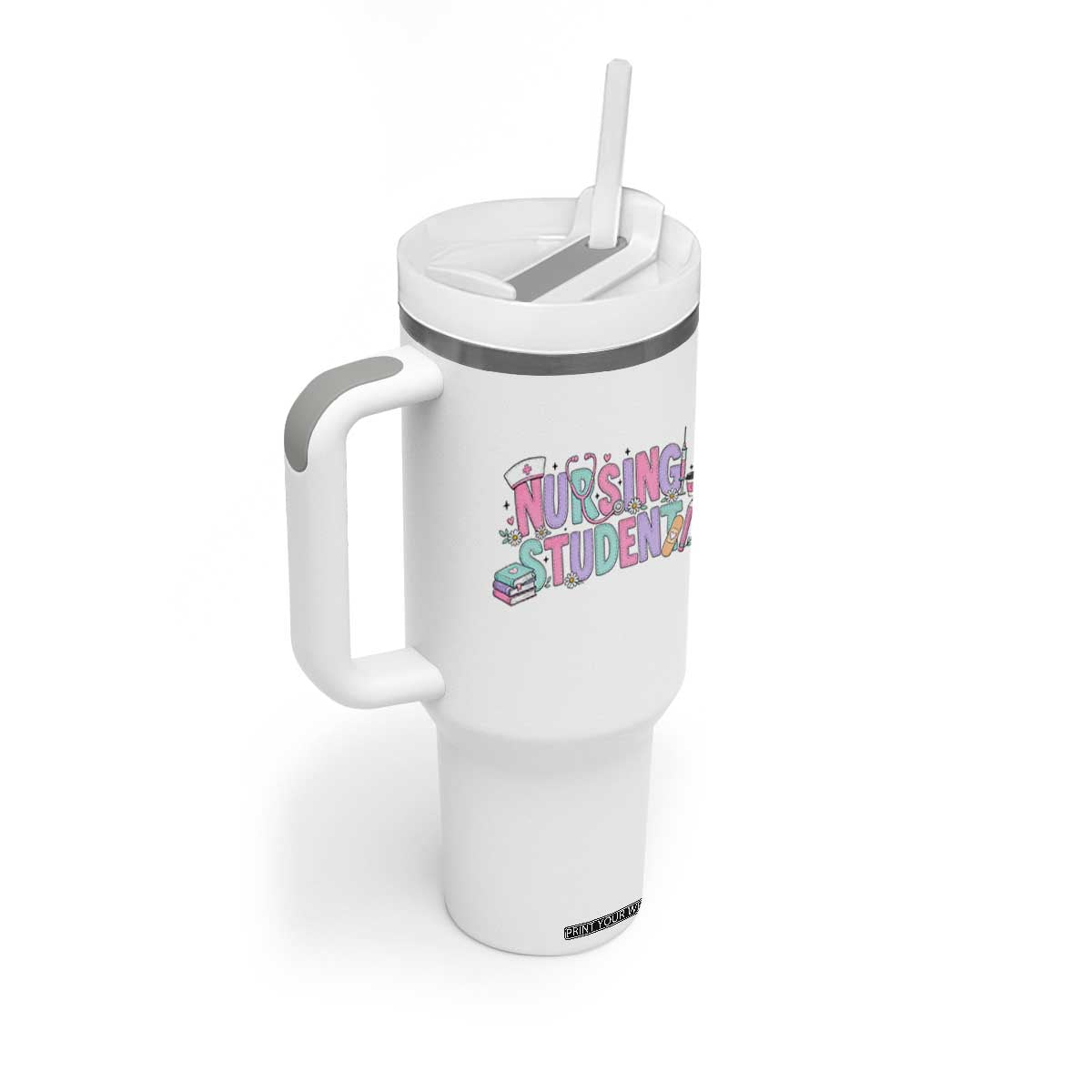 Pastel Nursing Student Medical School Gift Tumbler With Handle TS12 Print Your Wear