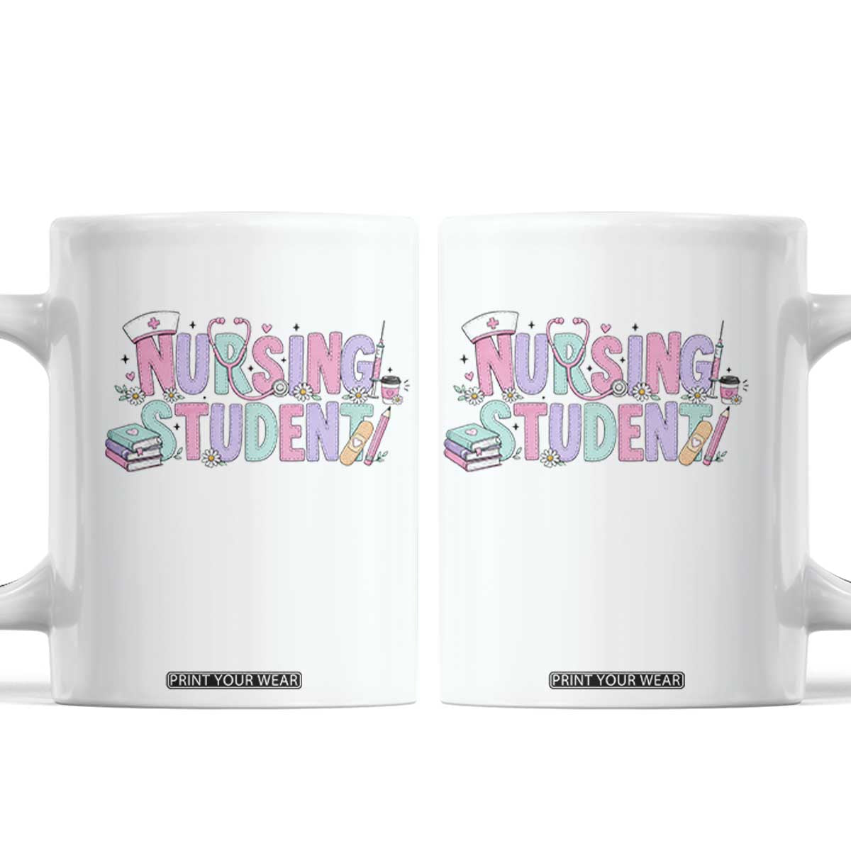 Pastel Nursing Student Medical School Gift Coffee Mug TS12 White Print Your Wear