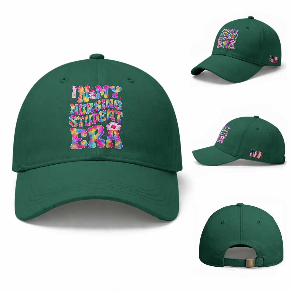 In My Nursing Student Era Baseball Cap Future Nurse Gift TS12 Baseball Cap Universal Fit Irish Green Print Your Wear