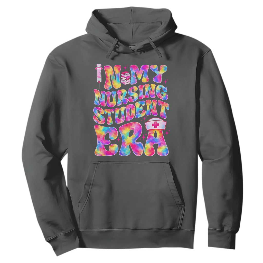 In My Nursing Student Era Hoodie Future Nurse Gift TS12 Dark Heather Print Your Wear